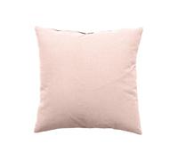 Coussin déhoussable uni en coton Vieux rose 40x40 cm
