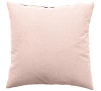 Coussin déhoussable uni en coton Vieux rose 60x60 cm