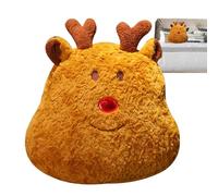 Coussin d'élan - Coussin inspiré de la nature avec un magnifique imprimé d'élan | de qualité supérieure, idéal pour le canapé, le lit ou la chaise, idéal pour se blottir en hiver ou pour