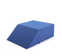 Coussin d'élévation des jambes pour la circulation, enflure, inconfort des pieds et du genou, en mousse épaisse, pour dormir, repos, soutien du lit, améliore la circulation (60 x 45 x 20 cm, bleu)