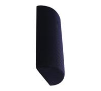Coussin Demi-cylindre pour Jambes et Genoux, Soutien Lombaire, Bleu Marine | Polyester Coton, Fermeture Éclair, Déhoussable pour Lavage, Repose-pieds, Avion, Sommeil et Assise