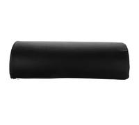 Coussin Demi-rond pour Table de Massage, Mémoire Appui Jambes, Noir | PU Facile à Nettoyer, Forme Demi-cylindrique Plate D’un Côté, pour Pieds, Chevilles et Talons