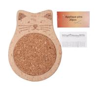 Coussin d'épingles à coudre en bois - support d'épingles à coudre pour projets d'artisanat | Accessoire de tricot pratique avec design robuste, idéal pour la à la maison, le travail au