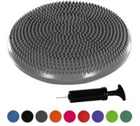 Coussin d'équilibre et d'assise gonflable MOVIT - Gris - 33cm x 7cm - PVC - Yoga - Fitness