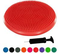 Coussin d'équilibre et d'assise gonflable MOVIT - Rouge - Pour exercices de renforcement et posture