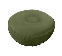 Coussin d'équilibre gonflable léger pour une utilisation comme repose-pieds de yoga en voyage et activités de fitness avec valve composite et dégonflage rapide (vert olive)