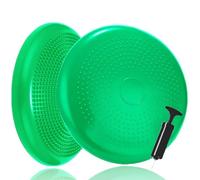 Coussin d'équilibre I Coussin d'assise ballon pour entraînement de coordination et de dos I Coussin d'assise orthopédique I Coussin d'air pour entraînement de fitness avec pompe et guide