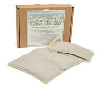 Mille Oreillers Coussin des Kinés ® - Graines de Lin - 24 x 50 cm - Lombaires, épaules - Apaise et soulage