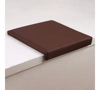 Coussin d'escalier imperméable lavable en mousse haute densité pour meubles de terrasse Couleur café 40 x 38 cm - Solution antidérapante durable et confortable pour siège