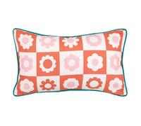 Coussin d'extérieur à motif fleurs 30x50cm - Callaboration Atmosphera x Cha Cha Pop