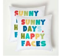 Coussin d'extérieur imperméable multicolore Sunny Days, 45 x 45 cm - Lot de 2