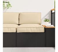 Coussin d'extérieur vidaXL Beige Polyester 50 cm x 50 cm Réversible Beige