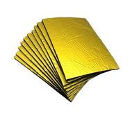 Coussin d'insonorisation pour capot avant 10 tapis Coussinets d'isolation thermique et acoustique, adaptés aux portières de voiture, couvercles coffre capots moteur(10pc Yellow)