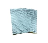 Coussin d'insonorisation pour capot avant 20x10cm Insonorisant Thermique Tapis D'amortissement 2mm 5/10/20 pièces En Caoutchouc Butyle Voiture Pour Capot De Porte Coffre(15pcs Sliver)