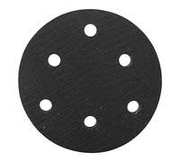 Coussin d'interface en éponge souple de 125 mm de diamètre pour tampons de ponçage Amortissement des vibrations haute densité Réduction du bruit Support adhésif magique Compatible (5 pouces 6 trous)