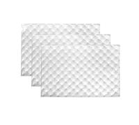 Coussin d'isolation Lot De 3 Mousses Insonorisantes Acoustiques Pour Autoradio 50 X 80 Cm 10 Mm D'épaisseur Blanches isolation thermique pad