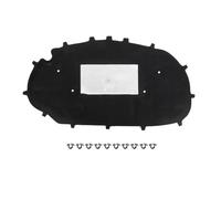 Coussin d'isolation Tapis De Protection Thermique Et Phonique Pour Capot Voiture En Coton Avec Pince Pour VW Pour Golf 6 Pour GTI Tapis insonorisant(Noir)