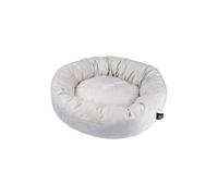 Coussin donut en velours pour animaux - Diamètre 50cm Ecru