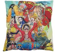 Coussin double face - Carré - ONE PIECE - Luffy et son équipage - Microfibre - 40 x 40 cm