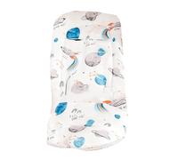 Coussin double face pour bébé avec motif imprimé respirant et matelas doux pour landau de bébé en coton