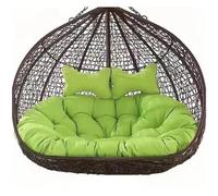 Coussin double pour chaise suspendue 2 places Vert aqua 130 x 110 cm Coussin de rechange pour fauteuil suspendu et hamac Accessoire de mobilier de jardin confortable et élégant