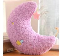 Coussin douillet pour enfant - En peluche - Adorable étoile et lune - Coussin décoratif doux et moelleux - Coussin décoratif pour canapé - Pour coin douillet, chambre d'enfant, chambre à coucher - 50