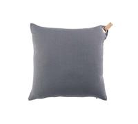 Coussin Effet Lin "Pearl" 40x40cm Anthracite