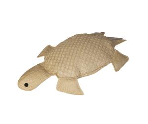 Coussin Effet Raphia - Forme Tortue - 60x20cm - Déco Arts