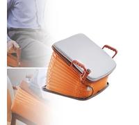 Coussin électrique d'aide au siège - Dispositif de levage sans fil jusqu'à 100 kg, assistance de levage de chaise à 35°, rechargeable avec tapis antidérapant, portable avec poignée de transport