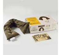 Coussin Emplâtre Chauffant La Cervicale En Graines De Lin - Bouillotte Naturelle Pour Micro-Ondes - Compresse Chaud/Froid - Soulage Douleurs, Torticolis, Cou, Migraine - Fabriqué En France - 52x12 Cm