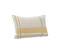 Coussin en coton et polyester multicolore, rectangulaire, uni, label OEKO-TEX - Hübsch, Quadrum - 40x60x1 cm