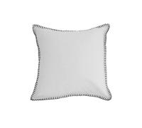 Coussin En Coton Lavé 40x40 Cm Spirit Blanc, Par Soleil D'ocre