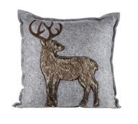 Coussin en feutre Gilde cerf peluche Tête de cerf