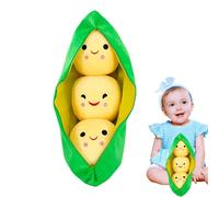 Coussin en forme de cosse de pois, en peluche douce et décorative, avec fermeture éclair, pour chambre d'enfant, salon, canapé, chambre à coucher, décoration Ode