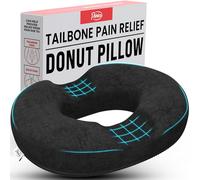 Coussin en forme de donut pour hémorroïdes - Coussin de qualité supérieure pour soulager la douleur du coccyx - Coussin rond super confortable pour soulager les douleurs post-natales, de la prostate,