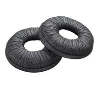Coussin en imitation cuir pour casque/oreillettes Plantronics SupraPlus CS351/CS361 - Noir - Confort optimal