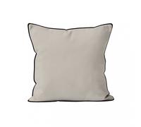 Soleil d'ocre, Bohème Coussin Microfibre lavée, Lin, 60x60 cm