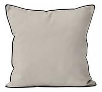 Coussin en microfibre lavée 60x60 cm BOHEME lin, par Soleil d'Ocre Ecru G