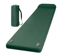 Coussin en mousse à mémoire de forme - Matelas épais de camping, rouleau de lit isolé | Pompe à pied intégrée avec oreiller - Tapis de couchage 4 saisons pour tente, voiture, randonnée, voyage en