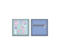 Coussin en Peluche avec poche Peppa Pig - Best Day Ever ! - Bleu 35x35 cm