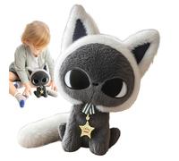 Coussin en peluche chat - Coussin en peluche - Jouet animal doux de vingt-cinq centimètres - Pour la maison, le bureau, les voyages, la chambre d'enfant, la voiture, l'anniversaire, la remise de