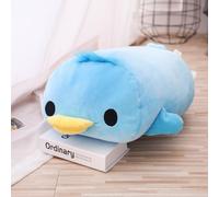 Coussin En Peluche De Canard Jaune Couché En Coton Pour Enfants, Jouets En Peluche Doux, Mignon, Cadeau D'anniversaire Et De Noël, 40cm 50cm