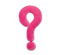 Coussin en peluche en forme de point d'interrogation - Coussins de siège pour chambre à coucher, canapé, chaise, coussin de point d'interrogation