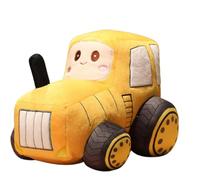 Coussin en peluche en forme de tracteur douillet - Coussin en tissu moelleux - Décoration de canapé - Grand coussin de tracteur jouet avec un look mignon - Peluche pour lit, décoration de la maison
