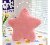 Coussin en peluche en forme d'étoile - Pour la décoration de la maison - 40 cm - Rose