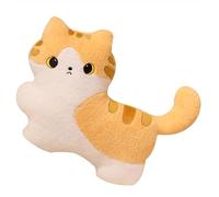 Coussin en Peluche for Chat, Animal en Peluche Doux Et Mignon Idéal for Les Enfants Les Adultes Et Les Filles Idéal for Un Anniversaire Ou Noël(Orange)