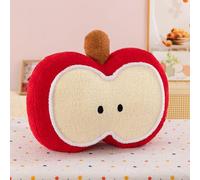 Coussin en Peluche Fruit, Mignon Coussin Pomme Doux Kawaii pour décoration de Chambre esthétique, Cadeau Red 50x60cm/19.68x23.62in