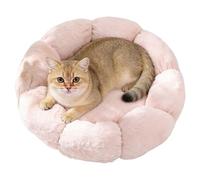 Coussin en peluche pour chat - Soft Warm Anti-Slip Bottom Pet Bed, lavable 40 cm pour petits et moyens, chiens, chiots | Indoor Sleep, Pet Round Nest, chaud, non-slip, motif floral