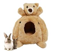 Coussin en peluche pour hamsters - conçu pour garder vos amis à pattes au chaud pendant le sommeil dans la grotte du lit pour hamsters | Cage à lit confortable pour petits