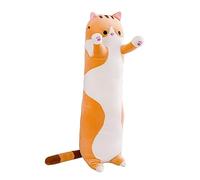 Coussin en peluche, taille XXL, 130 cm, sans fermeture éclair, motif de chaton, coussin de positionnement latéral, coussin en peluche, cadeau d'anniversaire pour petite amie, enfant, petit ami, amant